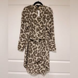 NWT  J.Crew 💯 silk dress size 14 Ties in front or back